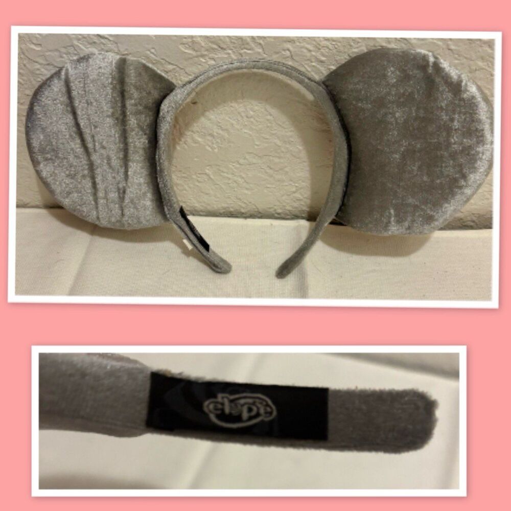Elope Gray Mouse Ears Headband